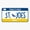 1pcs, variant on Sju License Plate Camp Vinyl Decal Sticker