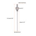 thumbnail image 2 of Uxcell Contact Needle Point 40mm Length 0.8mm Dia M2.5 Thread Universal Flat Tungsten Steel for Dial Test Indicator, 2 of 5