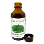 Peppermint (Mentha Piperita) Essential Oil - 2 fl oz (59 ml) Glass Bottle w/ Cap - 100% Pure Essential Oil by GreenHealth