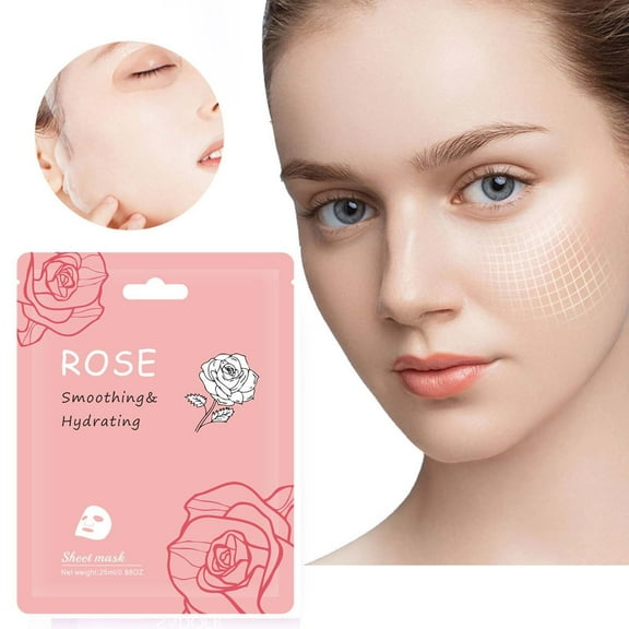 Gzwccvsn Rose Hydrating Mask - Moisturizing Pore-Tightening Repairing And Tightening Facial Mask 25ml, Moisturizers Skincare Products