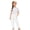 White, variant on VeFlora Kids Girls Boys Harem Pants Elastic High Waist Long Pants Soft Lightweight Summer Harem Bloomers with Pockets(Orange/3-4 Years)