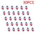thumbnail image 3 of ​30-Pack Mini Snowman Wobble Toys - 1.4" Plastic Animated Figures, Christmas Party Favors White, 3 of 9