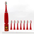 thumbnail image 3 of Cepillo de dientes eléctrico sónico para niños, cepillo de dientes impermeable para niños, cepillo de dientes de cerdas suaves para blanquear los dientes J259, 3 of 5