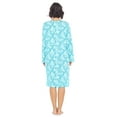 thumbnail image 2 of Casual Nights Women's Printed Long Sleeve Nightgown - Aqua, 2 of 3