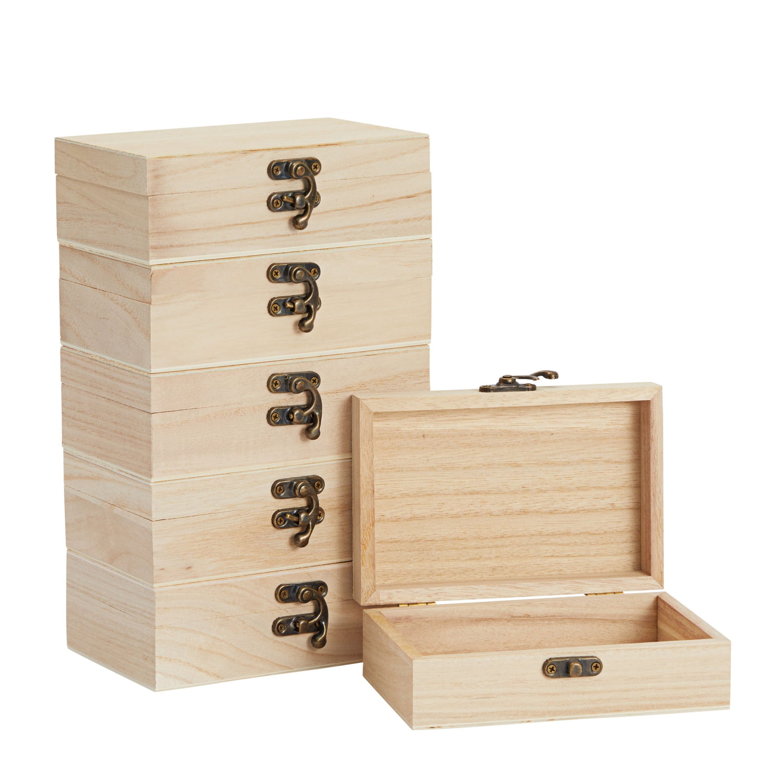 Wooden Jewelry Box Organizer Trinket Box With Lock System Handicraft 