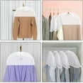 thumbnail image 4 of 10 fundas de hombro transparentes para ropa, protectores antipolvo, lavables y transparentes, para perchas de ropa, de plástico transpirable y con fuelle., 4 of 9