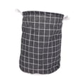 thumbnail image 1 of Cesta para ropa sucia, lavable, plegable, de cuadros negros, de gran capacidad, para el hogar, peluquería, 1 of 14