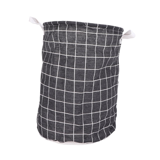 Cesta para ropa sucia, lavable, plegable, de cuadros negros, de gran capacidad, para el hogar, peluquería