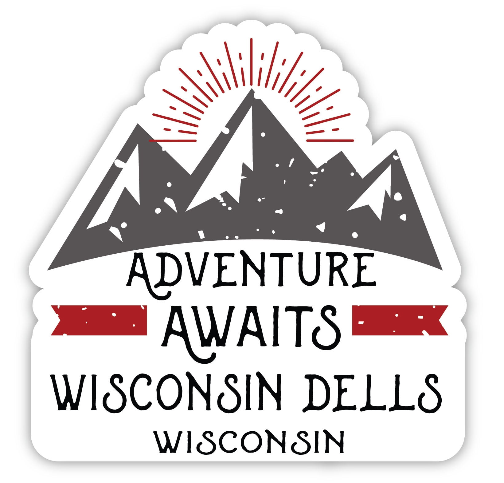 Wisconsin Dells Wisconsin Souvenir 4Inch Vinyl Decal Sticker Adventure