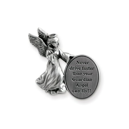 Never Drive Faster Angel Visor Clip