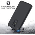 thumbnail image 3 of Compatible with LG Stylo 5 Case, LG Stylo 5 Phone Cases [Military Grade] Heavy Duty Shockproof Kickstand Rotatable Belt-Clip Full-Body Rugged Bumper Holster Cover for LG Stylo 5 (2019), Black, 3 of 8
