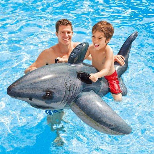 Great White Shark Inflatable Rider 57525 57525EP - Walmart.com