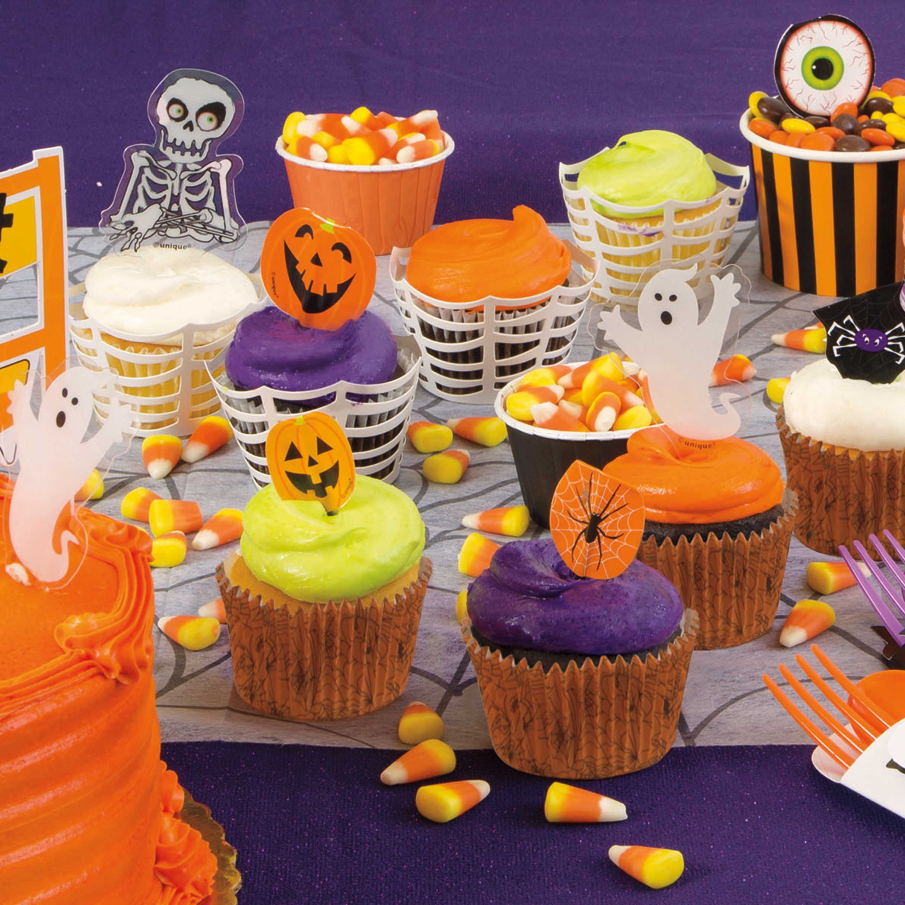 Halloween Cupcake toppers Assorted Set of 20 