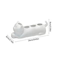 thumbnail image 7 of Weloille Ceramic Toothbrush Holder with Adorable Cat Design, Bathroom Organizer for Manual Toothbrushes in Black, Coffee and White, 7 of 7