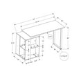 thumbnail image 4 of Monarch Specialties Computer Desk, Home Office, Left, Right Set-up, Storage Shelves, 55"l, Work, Laptop, Metal, Laminate, Black, Contemporary, Modern, 4 of 4