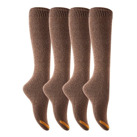 

4pairs Stockings Stretchy Knee High Socks For Women Gift Breathable Winter Warm