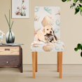 thumbnail image 4 of Yayeee 4 Pack Dining Chair Covers Stretch Parson Chairs Slipcovers Seat Protector, Gray Seashell, 4 of 6