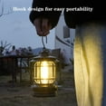 thumbnail image 3 of WOVTE Retro LED Camping Lantern, USB Rechargeable Camping Lamp, Vintage Camping Lights, Portable WaterproofHanging Tent Light with 2 Light Modes for Hiking Fishing, Bronze, 3 of 7