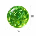 thumbnail image 2 of Coconut Oil Squishy with shiny flower and star sequins, Coconut Oil Slow Rising Squeeze Stress Ball Clear Jelly Bubblegum Texture Coconut Oil Squishy Toy,Green, 2 of 4