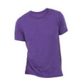 thumbnail image 1 of T-Shirt à Manches Courtes Uni à Col Ras du Cou en Mélange Triblend pour Hommes en Toile, 1 of 3