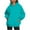 Mint Green, variant on Titcea Hoodies for Women Oversized Solid Color Long Sleeve Fleece Sweatshirt Trendy Pullover Sweaters with Pockets