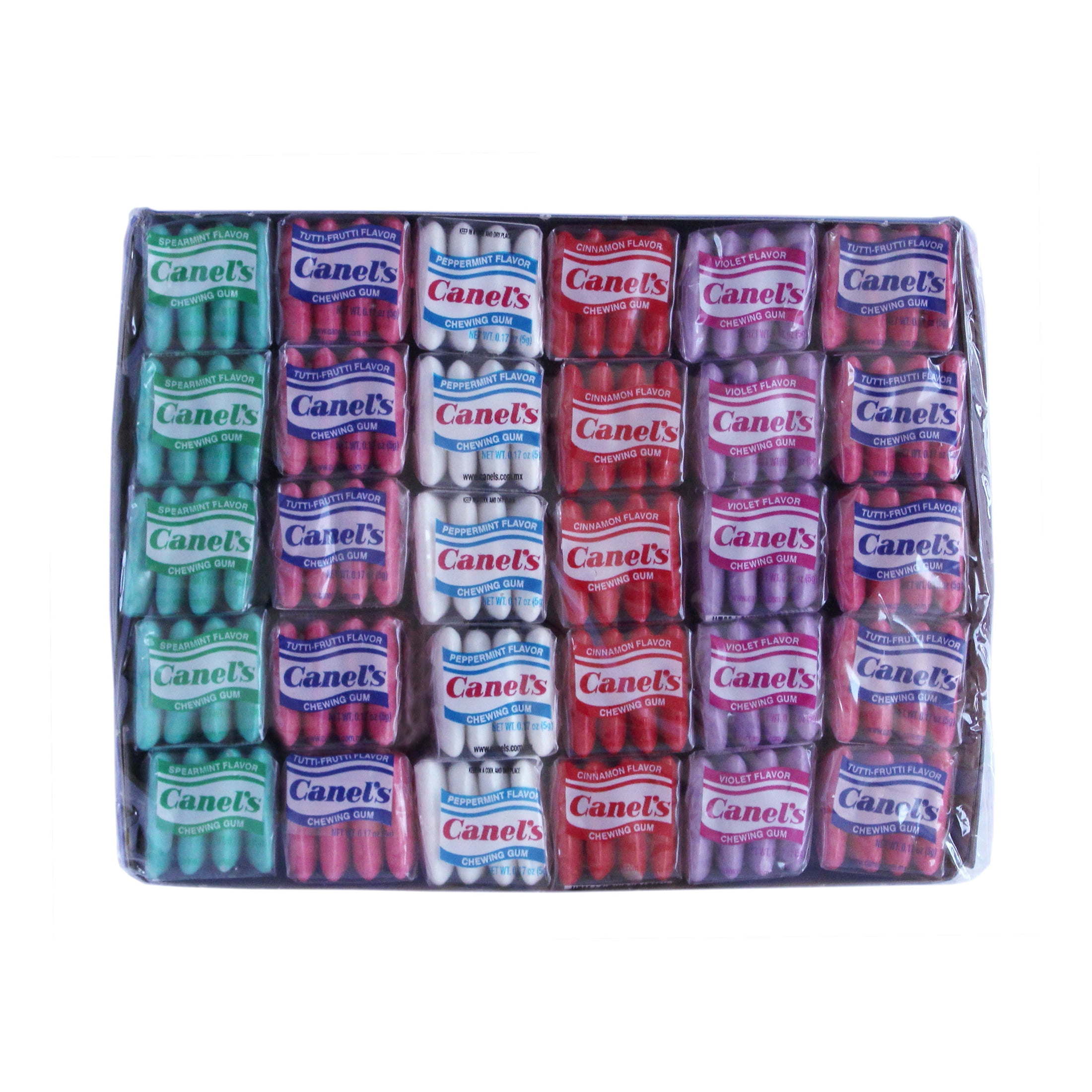 (3 pack) Canel's Assorted Flavors Chewing Gum Display, 0.17 oz