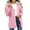 Pink, variant on WhouRiu Little Girl Jacket Lightweight Long Sleeve Zip Up Hooded Long Coat Child Solid Loose Windproof Outdoor Jackets Black,Sized 6-7