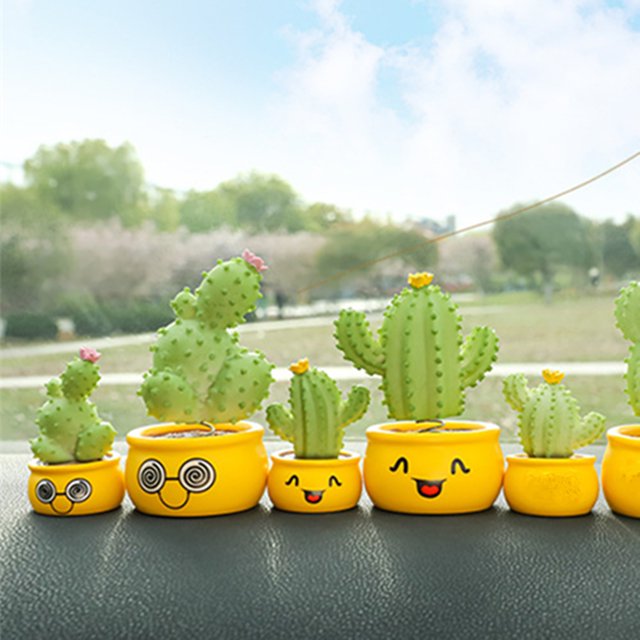 Figura Adorno Coche Ganfancp Cactus Sacudiendo La Cabeza X1