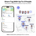 thumbnail image 4 of Loshall Air Tracker Tag (iOS Only)-1 Pcs, Smart Item Finder Work with Apple Find My for Luggage, Keys, Bags, Pets, Wallet, Bluetooth Tracker/ Key Finder and Item Locator Smart Tag Replaceable Battery, 4 of 9
