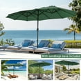 thumbnail image 6 of Autlaycil 15' Pool Patio Umbrella and Umbrella Base,Extra Large Umbrella with Crank, for Outdoor, Market, Beach, Garden, Yard, Party, Green, 6 of 7