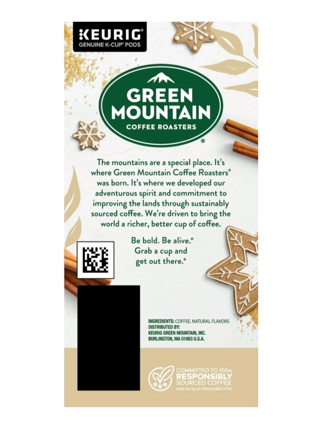 Green Mountain Cinnamon Sugar Cookie and Caramel Vanilla Cream Coffee K Cup Pods, 24 K Cups Per Flavor