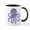 White/Black Inside, variant on CafePress - Purple Octopus Mug - 11 oz Ceramic Mug - Novelty Coffee Tea Cup