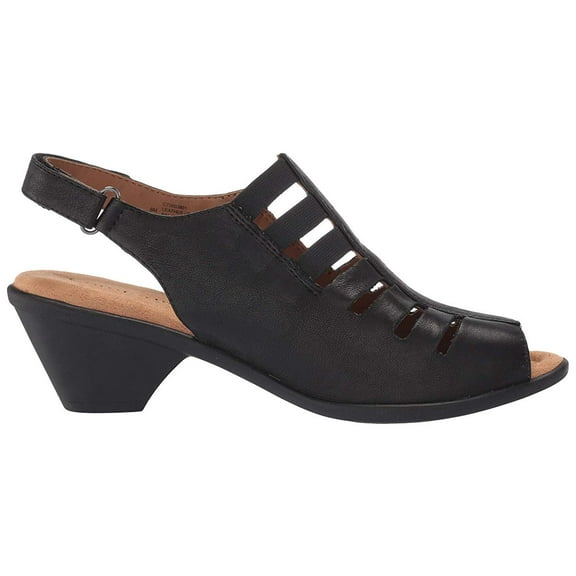 Comfortiva Women's Faye Sandal Black Leather - CT0003801