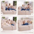 thumbnail image 4 of GNIXUU 78"Oversized Double Chaise Lounge Indoor, Corduroy Sleeper Sectional Couch, Upholstered Boneless Cloud Sofa Deep Seat, Comfy Plush Chair Bed for Living Room, 4 of 7
