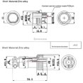 thumbnail image 4 of 5 Pairs/set Male Female Aviation Connector Socket Metal Silver socket aviation connector Aviation Plug Accessory GX20-12, 4 of 7