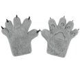 thumbnail image 3 of Guantes con forma de pata de gatito perfecl para adultos Gris, 3 of 8