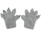 thumbnail image 2 of Guantes de animales para hombres y mujeres, accesorios de cosplay, guantes de peluche con forma de pata de gatito para adultos Gris, 2 of 9