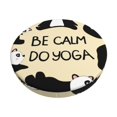 thumbnail image 2 of Lsque Panda Doing Yoga Round Bar chair cushion covers Velvet Fabric Premium Comfort Protects from Scratches and Stains for 14-17 Inch Chair- 13 inch, 2 of 7