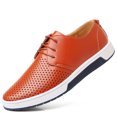 thumbnail image 3 of Nuevos zapatos casuales de cuero suaves y transpirables de verano para hombres, zapatos planos para adultos, zapatos cómodos para hombres (26 cm), 3 of 3