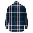 thumbnail image 5 of biudgviw Mens Button Down Shirts Long Sleeve Soft Plaid Shirt Fashion Casual Loose Lapel Lightweight Top with Pocket, 5 of 6