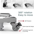 thumbnail image 4 of Movable Furniture Machine Dolly Roller Mobile Base with Wheels Rubber Wheels DEWEL Mini Fridge Stand Adjustable 24.4 in 4.7 in, 4 of 9
