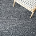 thumbnail image 6 of SAFAVIEH Natura Feride Geometric Area Rug, Dark Grey, 8' x 8' Square - Scandinavian Design, Dark Grey, Handmade Wool Blend, Ideal for Living Room, Bedroom, Dining Space, 6 of 8