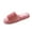 Pink, variant on Black Ladies Warm One Strap Open Toe Furry Slippers Thick Sole Non-Slip Indoor Sandals Fall Winter Cozy Comfort Soft Fabric Perfect For Lounging At Home
