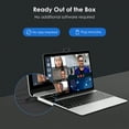 thumbnail image 2 of 2K/1080p Webcam 110°Wide FOV with Microphone Fixedfocus for PC Laptop Video Streaming Vizolink, 2 of 13