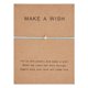 thumbnail image 1 of Pulsera Tarjeta de papel Cuerda de nylon Aleación Pulsera ajustable Amigos Familia Regalo Wmkox8yi sjalhkljlk5516, 1 of 1