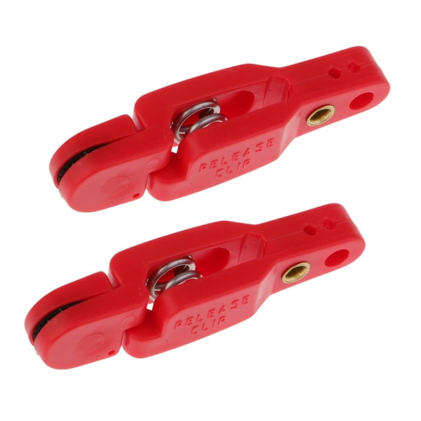 Clip de Liberación de 2 Piezas para Pesca de , Tablero de Cepillado, Pinzas de , Rojo