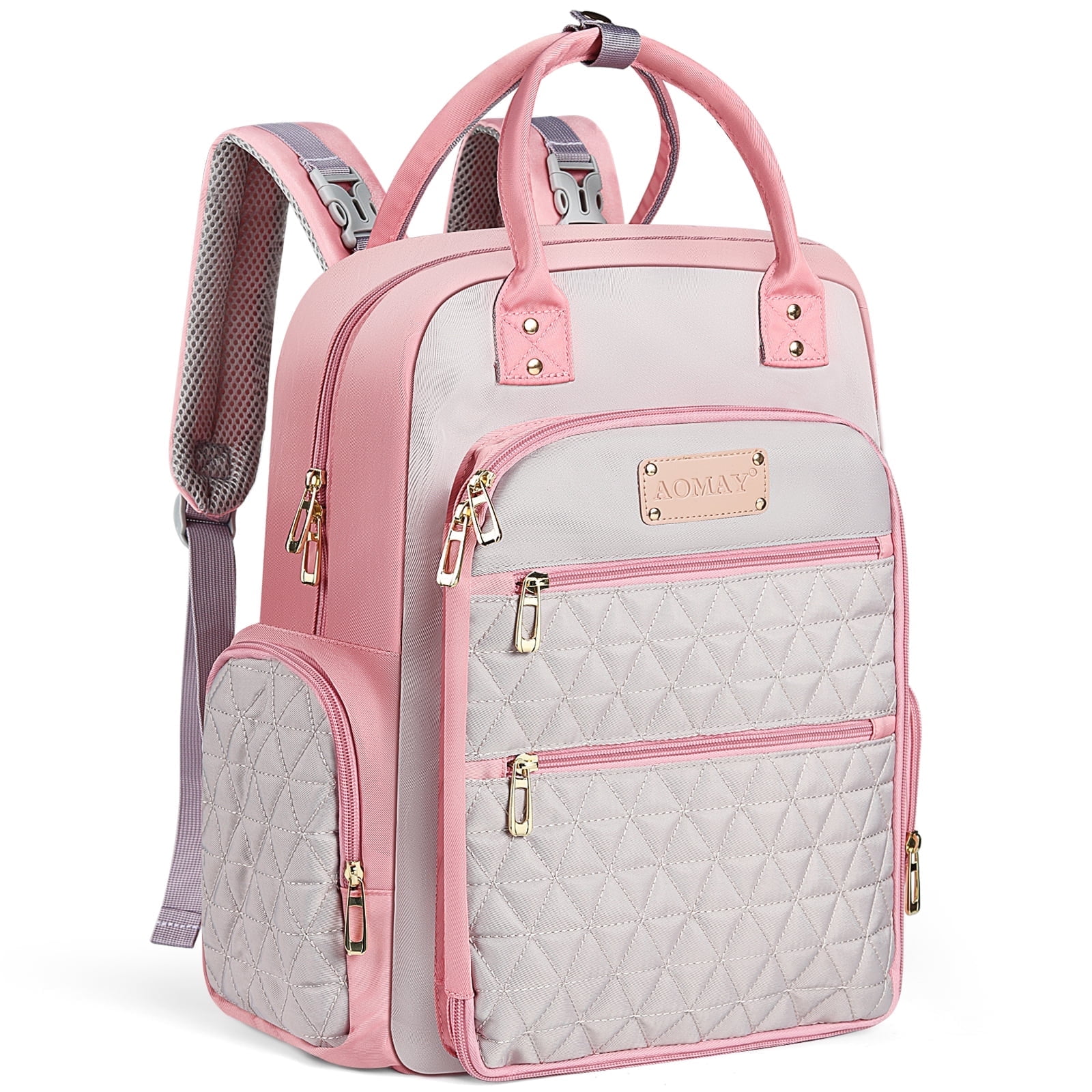 AOMAY Diaper Bag Backpack - Mommy bag for hospital, Travel backpacks, Large Capacity, Multifunctional