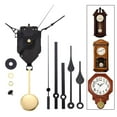 thumbnail image 3 of yuksok Pendulum Clock Movement Mechanism Kits Replacement Long Shaft Pendulum Clock DIY 3 Set Hands, 3 of 5