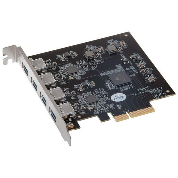 Sonnet Allegro Pro USB 3.1 PCIe Card, 4-Port SuperSpeed   USB 3.1 Gen 2 Card with Dual 10Gb Controllers