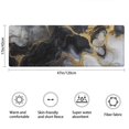 thumbnail image 3 of Black White Gold Marble Pattern Bathroom Rugs Mat,Non Slip Microfiber Bathroom Rug,Rubber Backing,Soft Bathroom Mats for Bathroom Floor,Tub and Shower,47x17in(120x43cm), 3 of 5